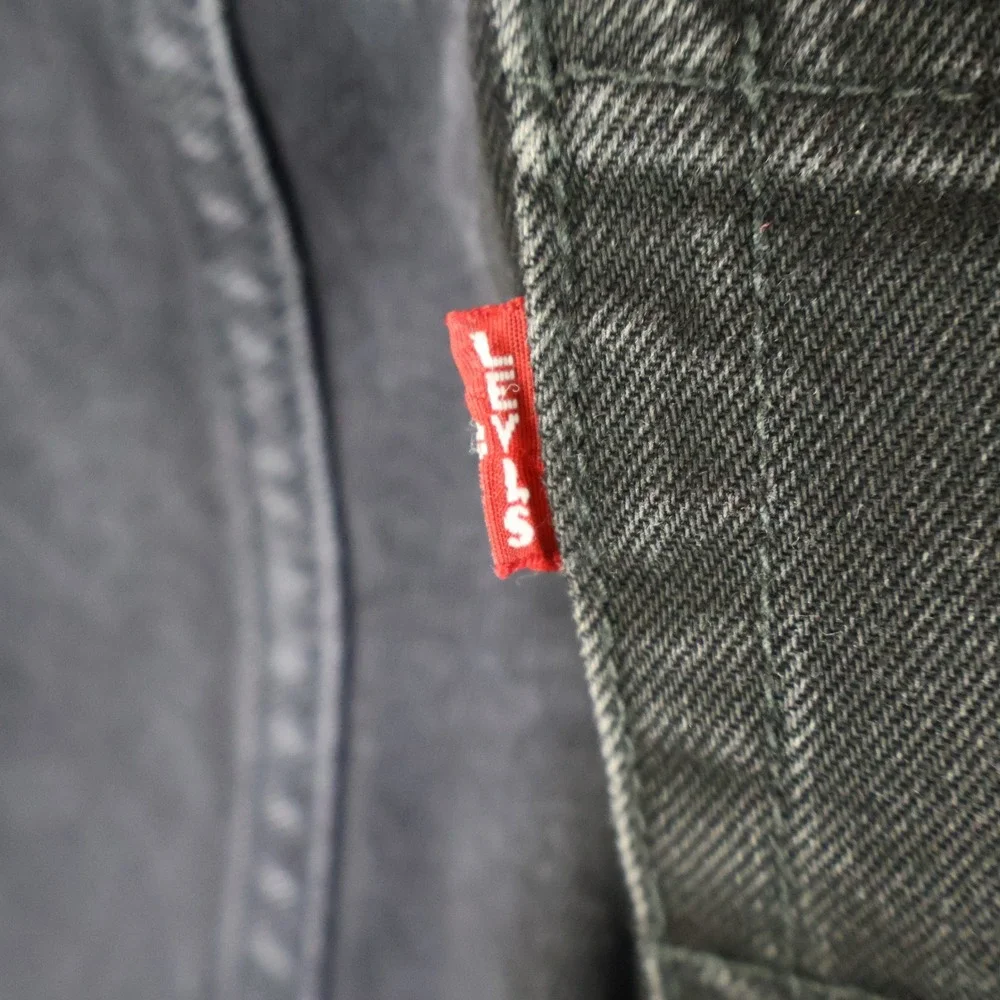 Levis‎ Premium 511 Slim Fit Jeans 36x32 Black Denim Stretch Casual Mens Pants